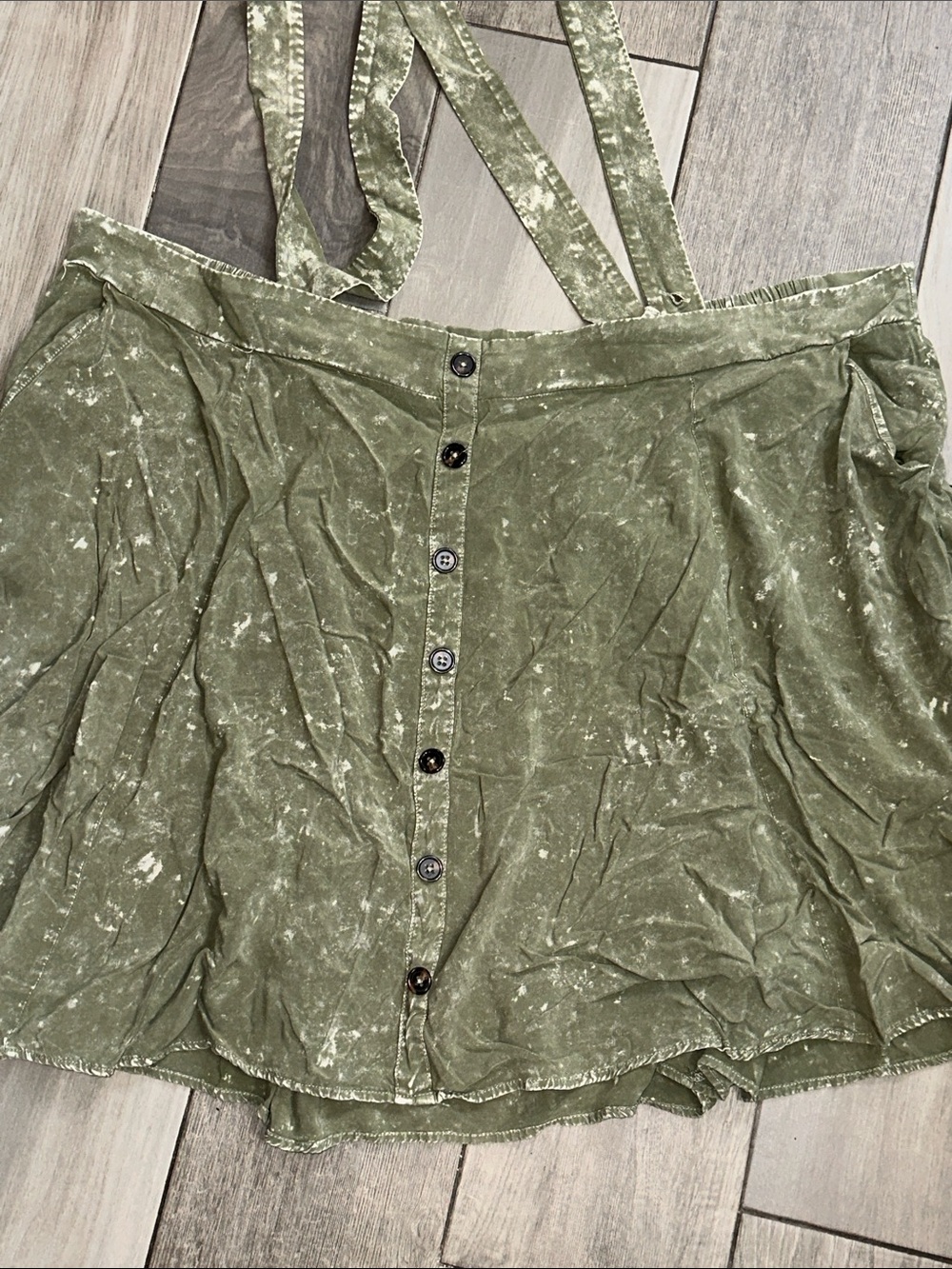 Torrid Mini Challis Skirtall Olive Green Womens Plus Size 4X - Picture 3 of 10